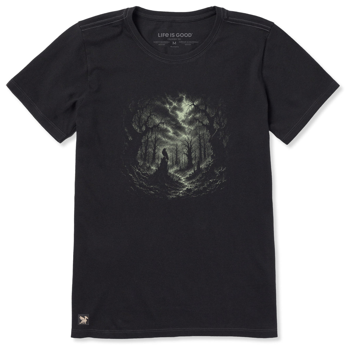 Women's Spooky Raven Short Sleeve Crusher Tee product image 1