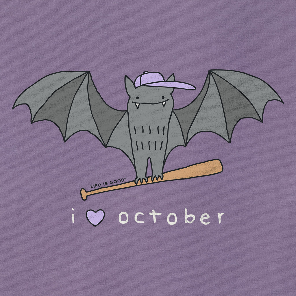Women's I Heart October Short Sleeve Crusher Boxy Tee