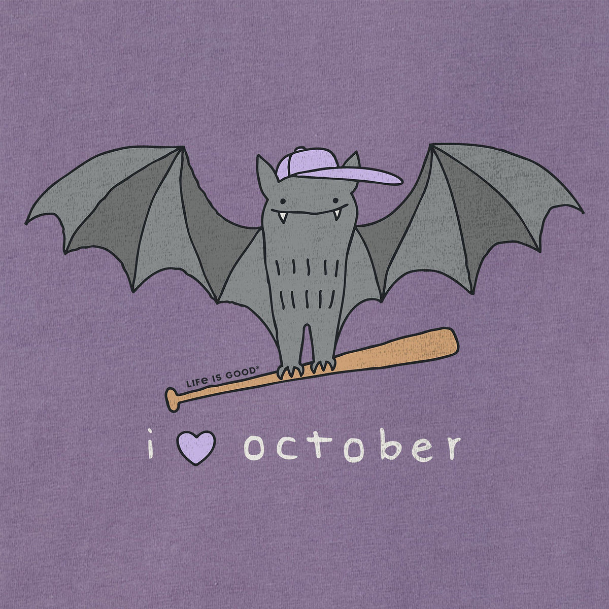 Women's I Heart October Short Sleeve Crusher Boxy Tee