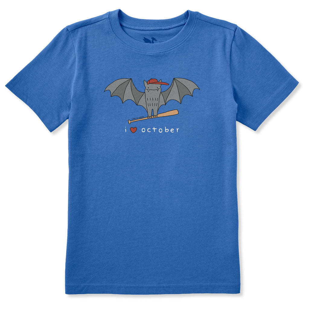 Kids I Heart October Short Sleeve Crusher Tee