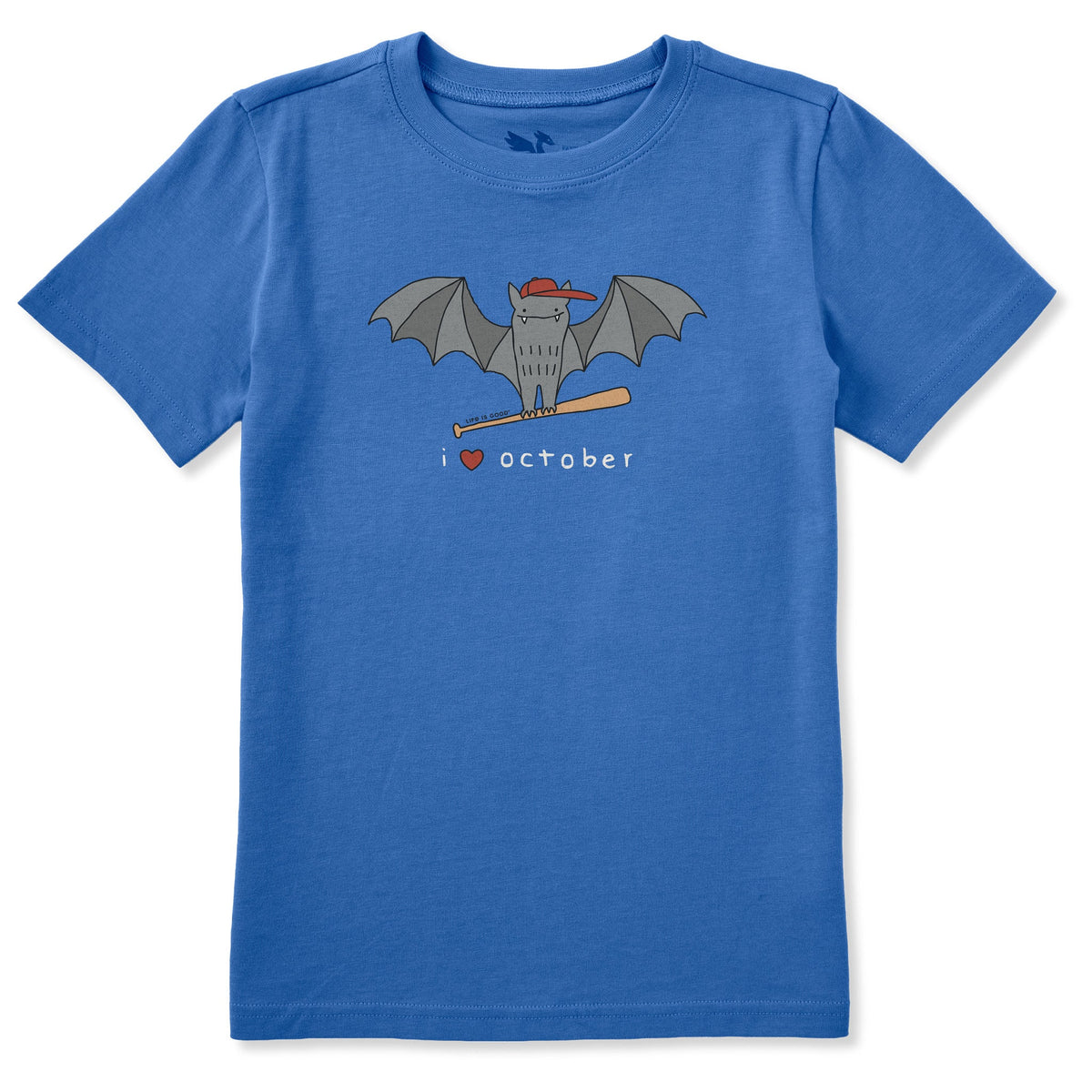 Kids I Heart October Short Sleeve Crusher Tee