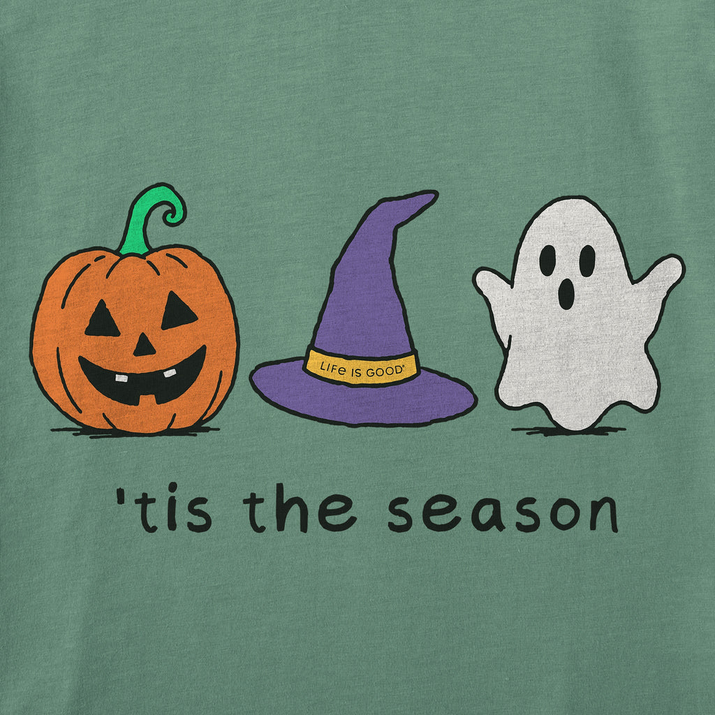 Women's Tis the Season Halloween Trio Short Sleeve Crusher Boxy Tee