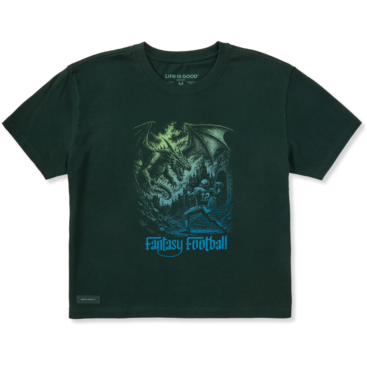 Women's Fantasy Football Dragon Short Sleeve Crusher Boxy product image 1