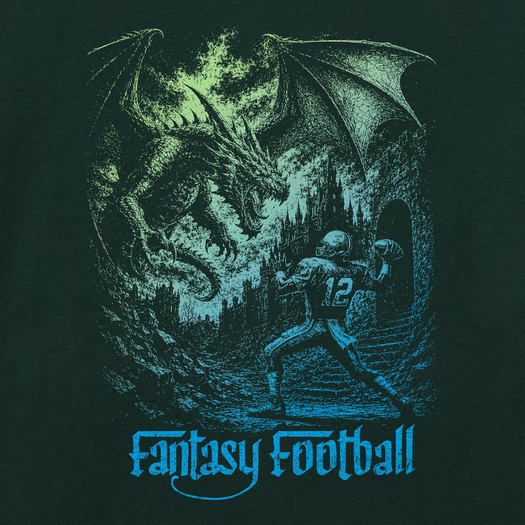 Women's Fantasy Football Dragon Short Sleeve Crusher Boxy product image 2