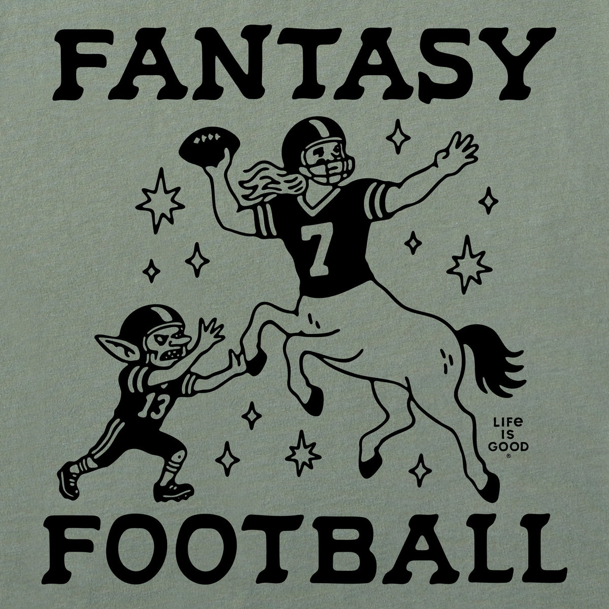 Men's Fantasy Football Centaur QB Short Sleeve Crusher Tee product image 2