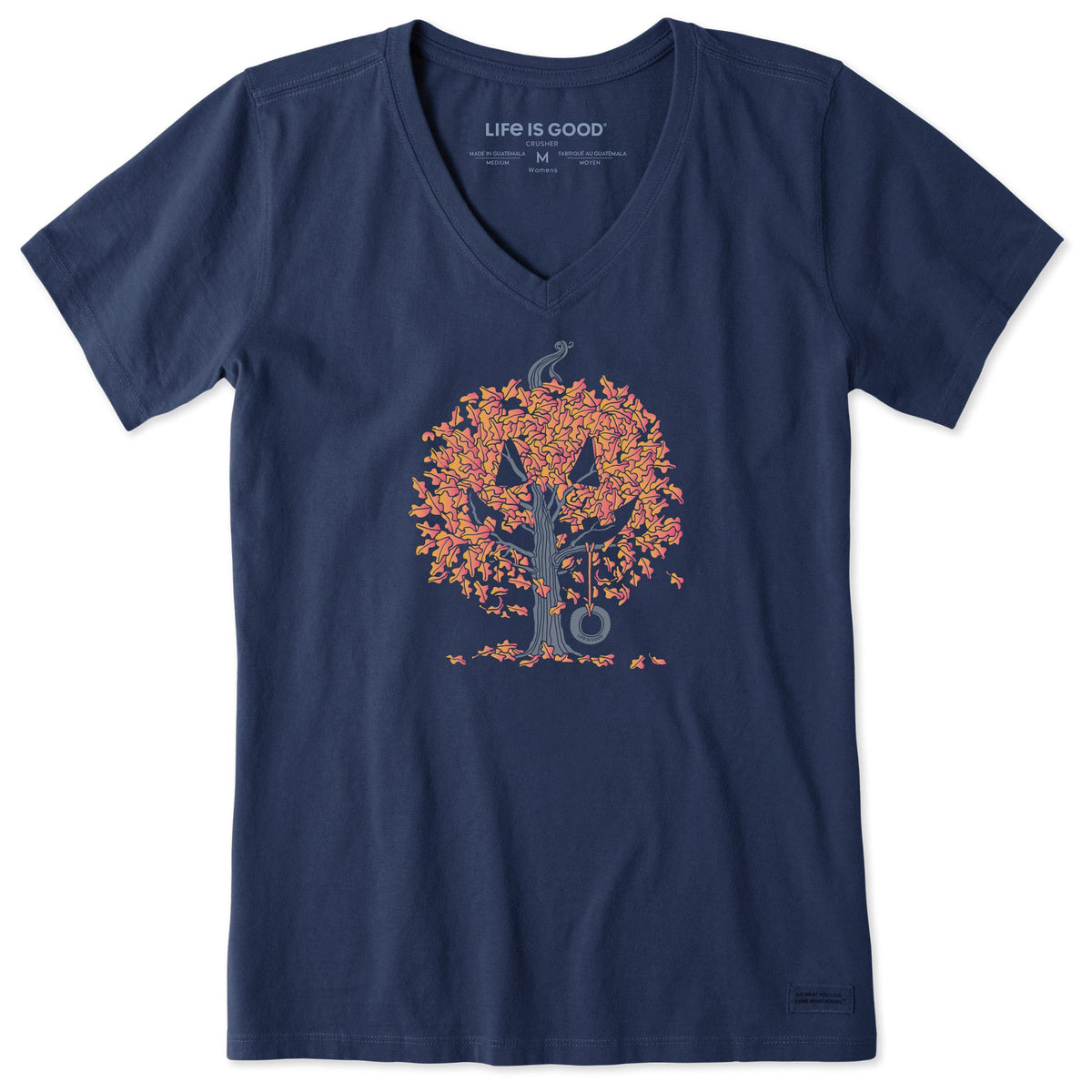 Women's Jack O Lantern Tree Short Sleeve Crusher Vee product image 1