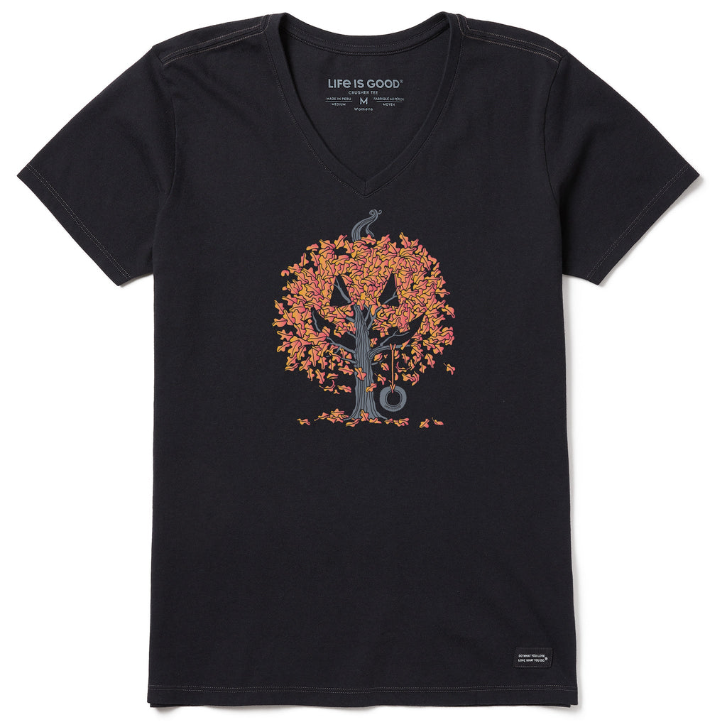 Women's Jack O Lantern Tree Short Sleeve Crusher Vee product image 3