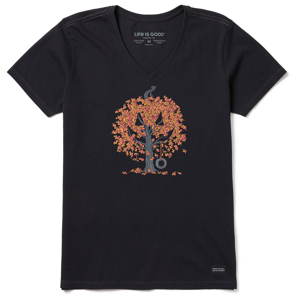 Women's Jack O Lantern Tree Short Sleeve Crusher Vee product image 3