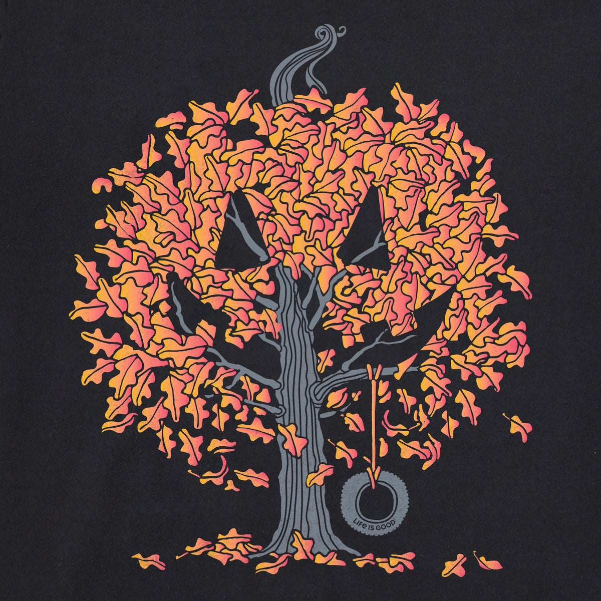 Women's Jack O Lantern Tree Short Sleeve Crusher Vee product image 4