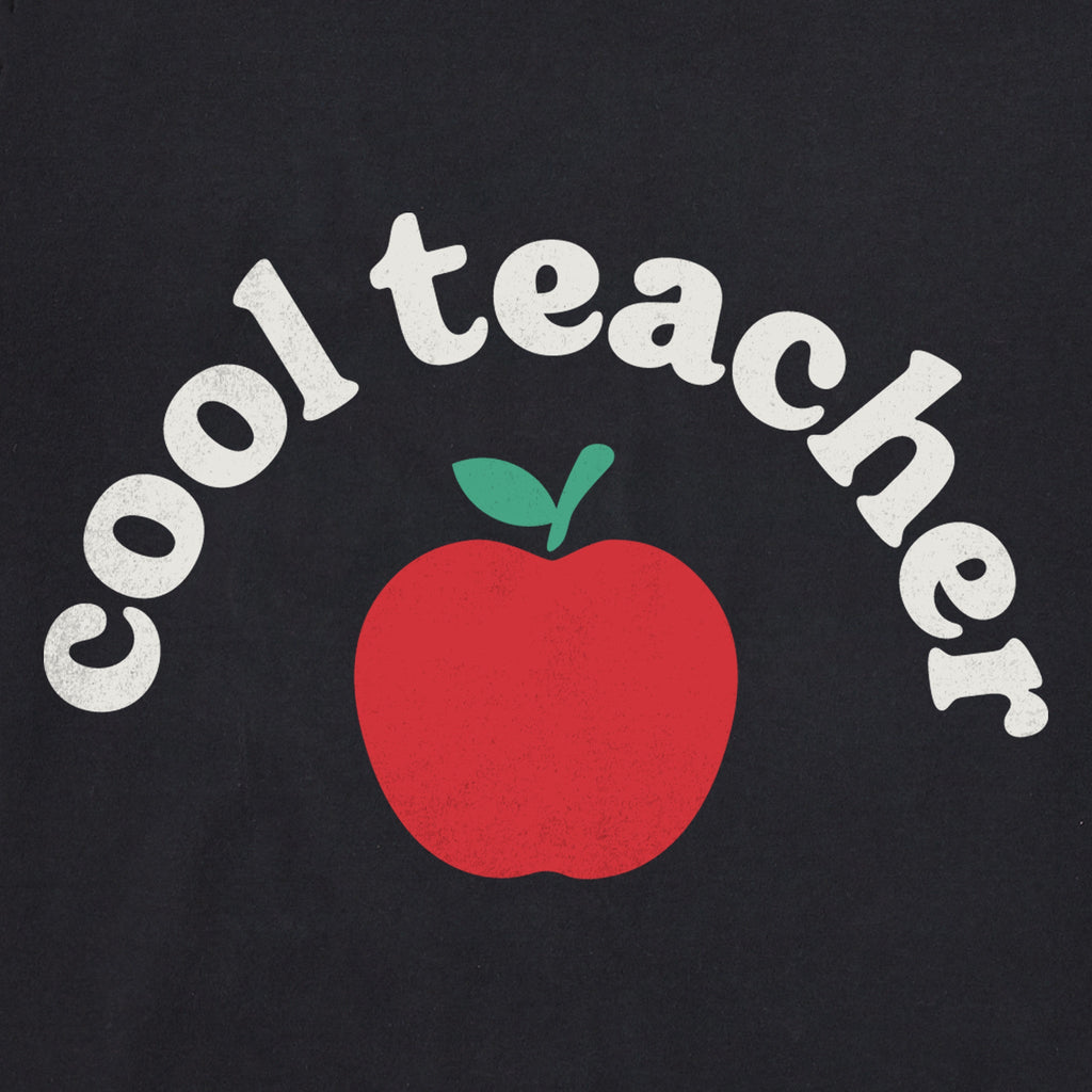 Women's Cool Teacher Apple Short Sleeve Crusher Vee product image 4