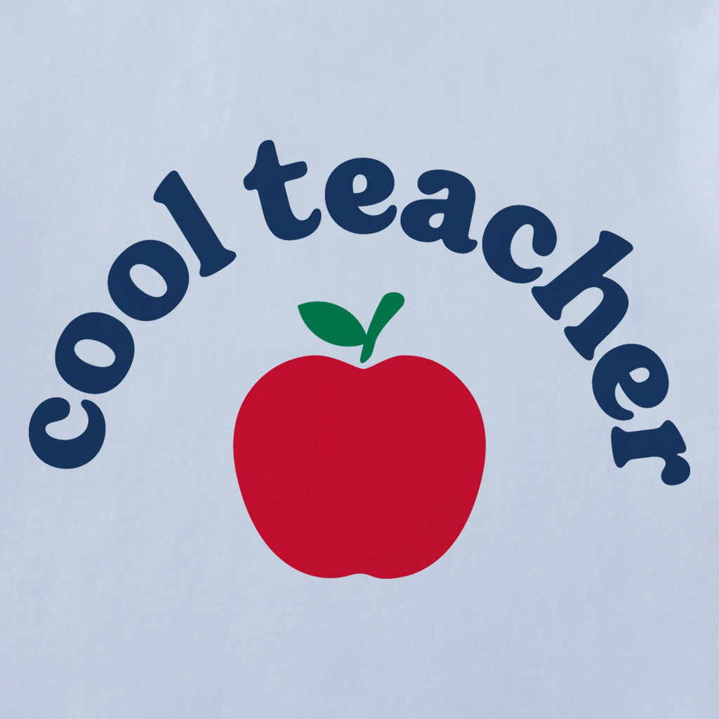 Women's Cool Teacher Apple Short Sleeve Crusher Vee product image 6