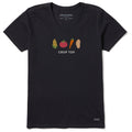 Women's Crop Top Short Sleeve Crusher Vee product image 1