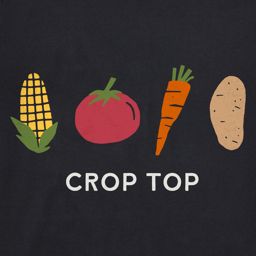 Women's Crop Top Short Sleeve Crusher Vee product image 2