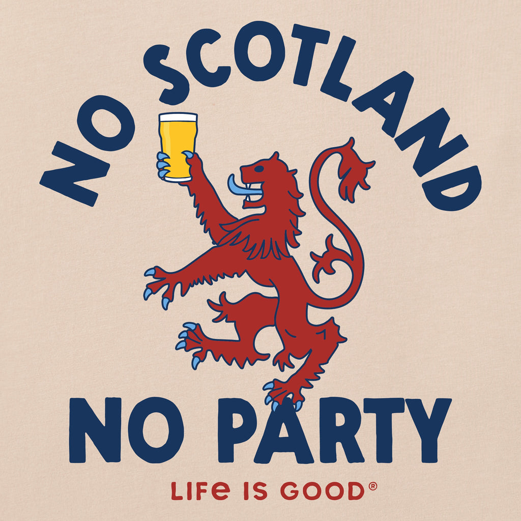 Women's No Scotland No Party Short Sleeve Crusher Vee