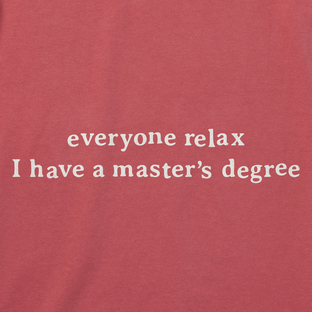 Women's I Have a Master's Degree Short Sleeve Crusher Vee product image 2
