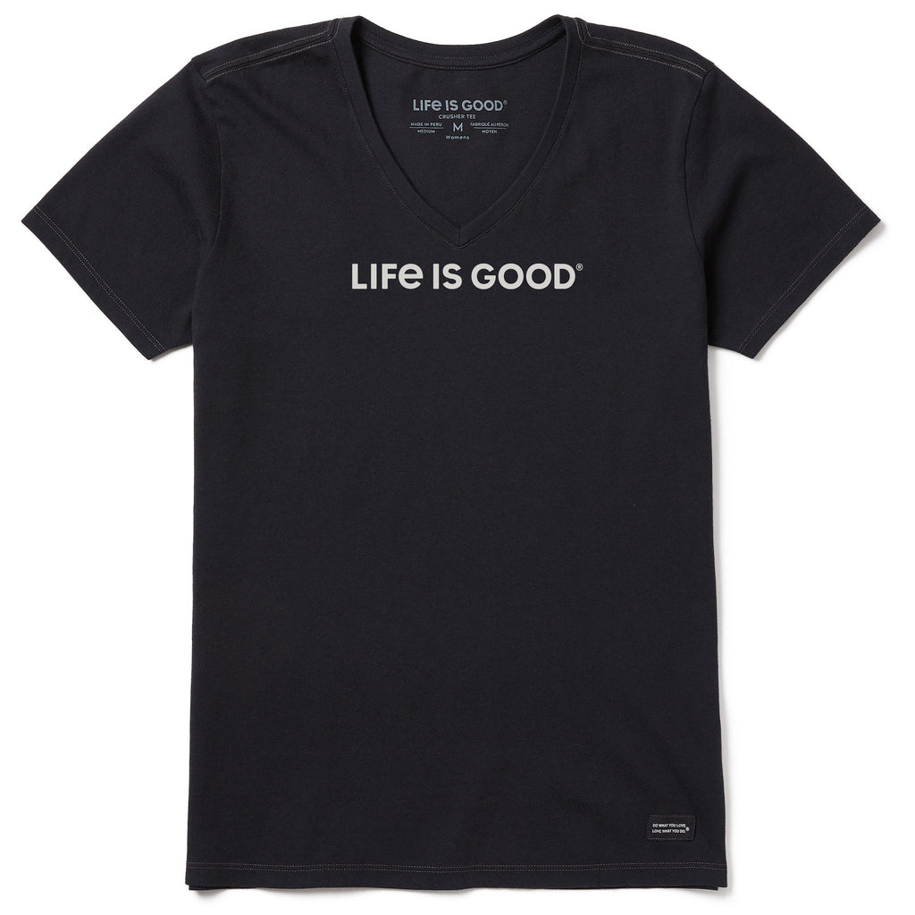 Women's Life is Good Short Sleeve Crusher Vee product image 1