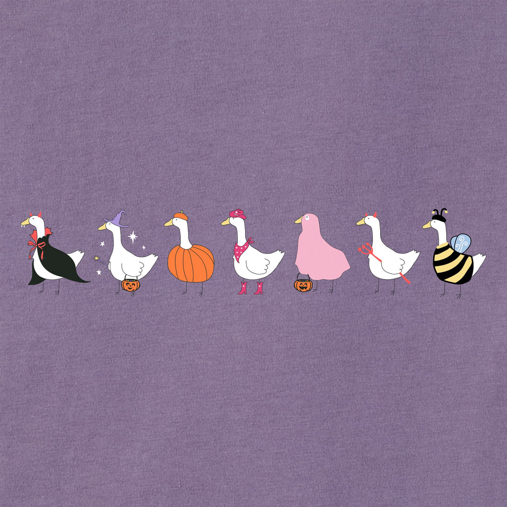 Women's Trick or Treat Geese Long Sleeve Crusher Boxy Tee product image 2