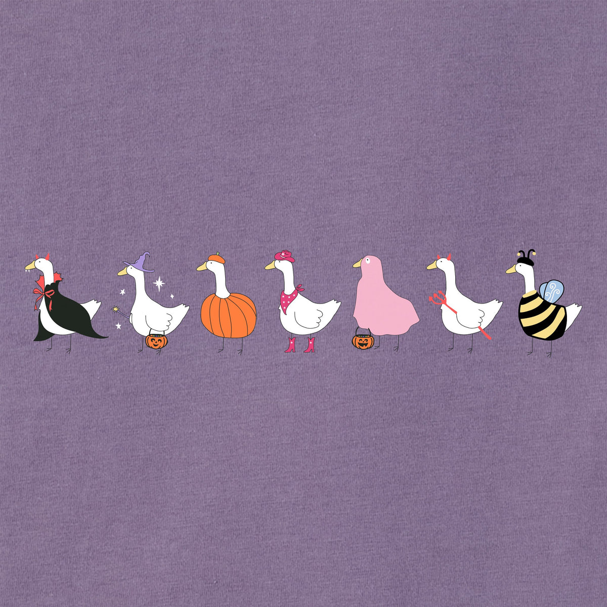 Women's Trick or Treat Geese Long Sleeve Crusher Boxy Tee product image 2