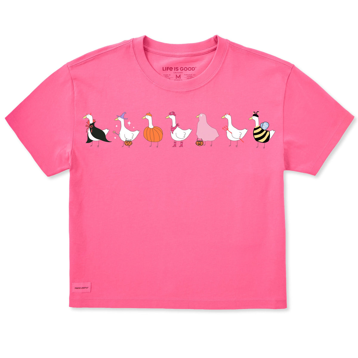 Women's Trick or Treat Geese Short Sleeve Crusher Boxy Tee product image 1