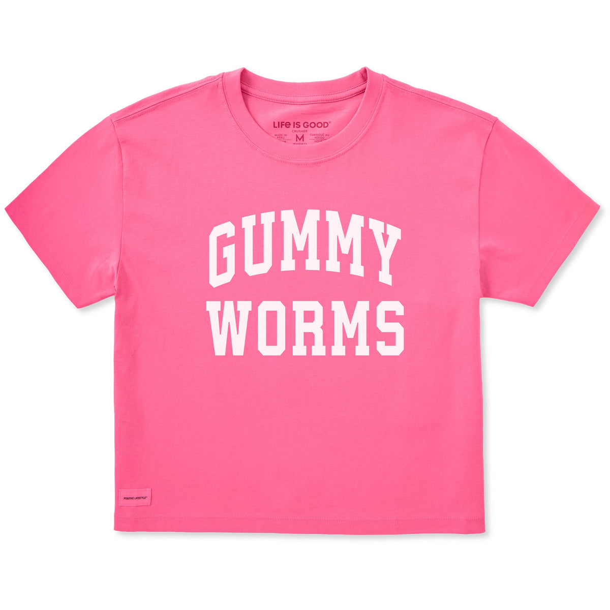Women's Gummy Worms Arch Short Sleeve Crusher Boxy Tee product image 1