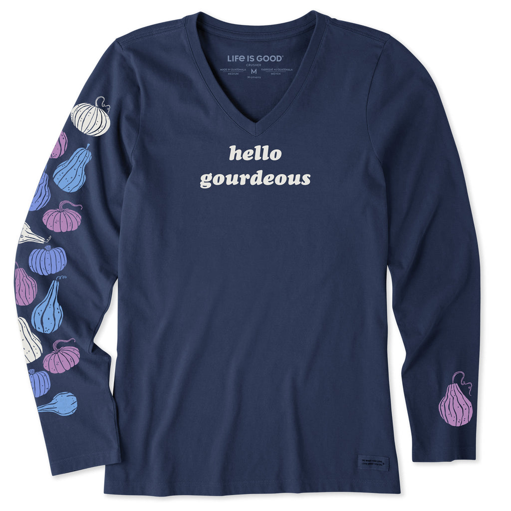 Women's Hello Gourdeous Long Sleeve Crusher Vee product image 1