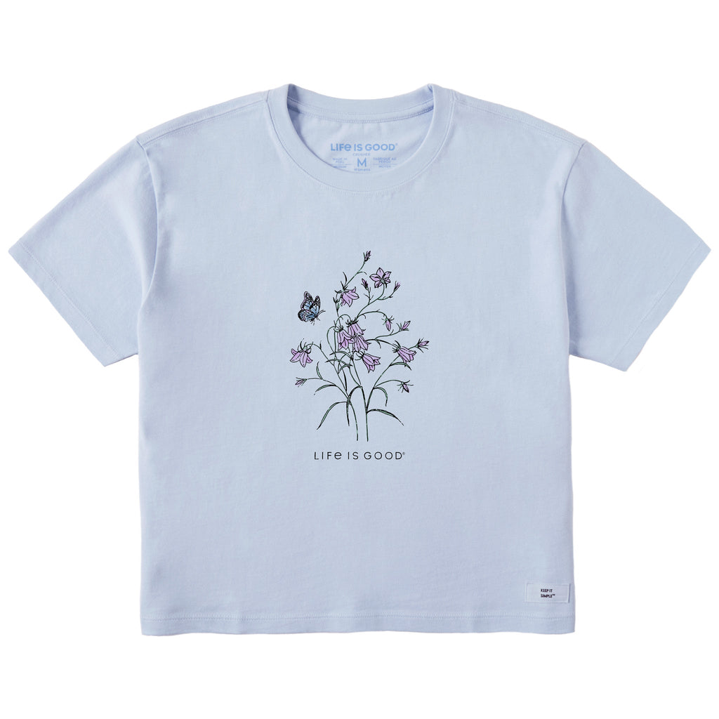 Women's Bell Flowers Short Sleeve Crusher Boxy Tee product image 1
