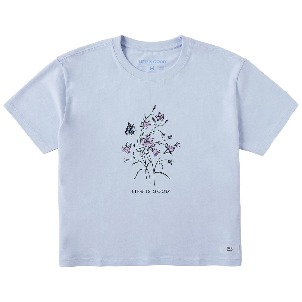 Women's Bell Flowers Short Sleeve Crusher Boxy Tee product image 1