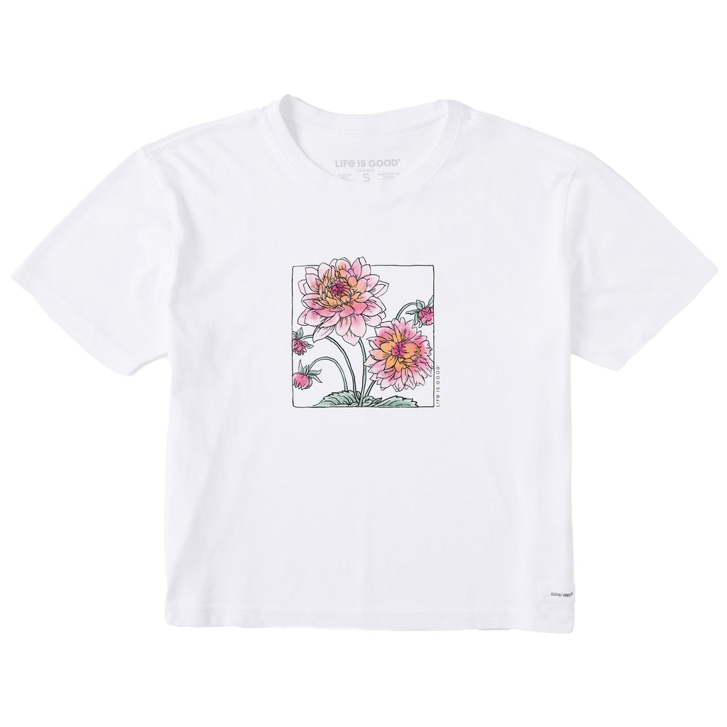 Women's Dahlias in a Box Short Sleeve Crusher Boxy Tee product image 1