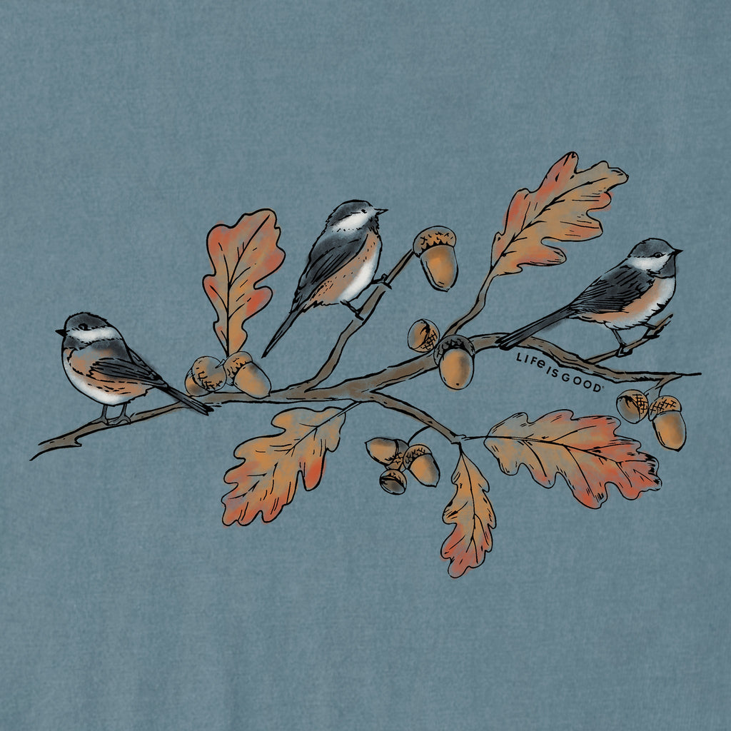 Women's Three Autumn Birds Short Sleeve Crusher Boxy Tee product image 2