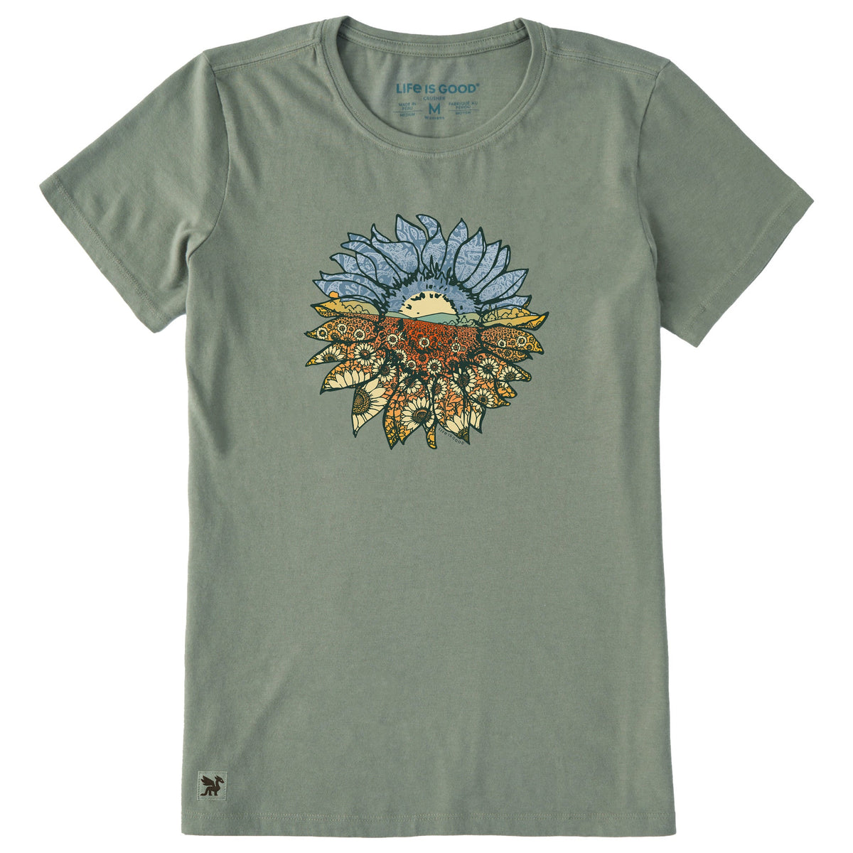 Women's Sunflowers in Sunflower Short Sleeve Crusher Tee product image 1