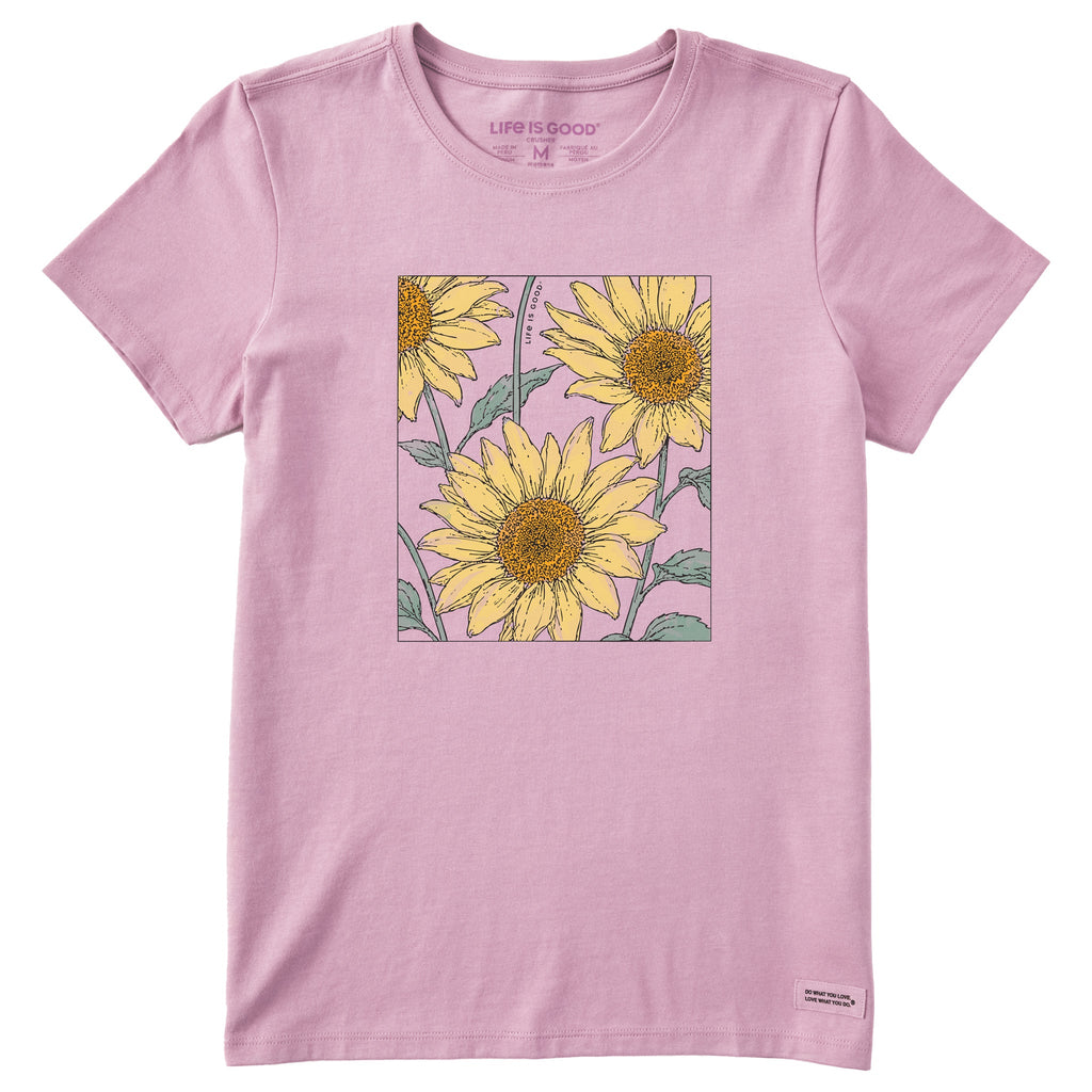 Women's Sunflowers in a Box Short Sleeve Crusher Tee product image 1