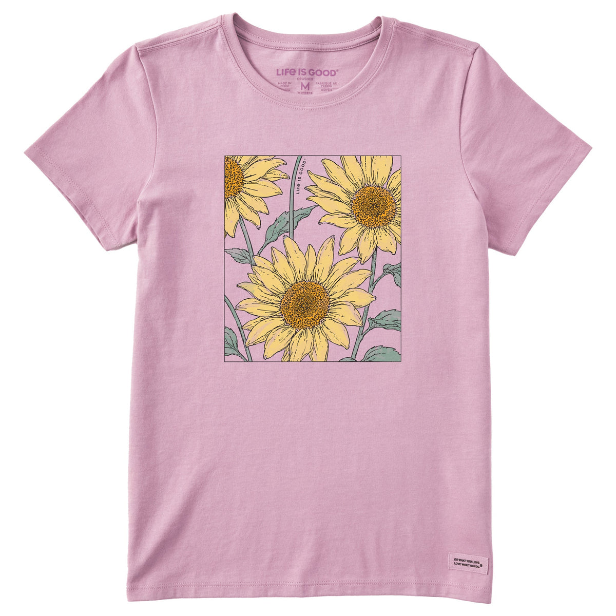 Women's Sunflowers in a Box Short Sleeve Crusher Tee product image 1