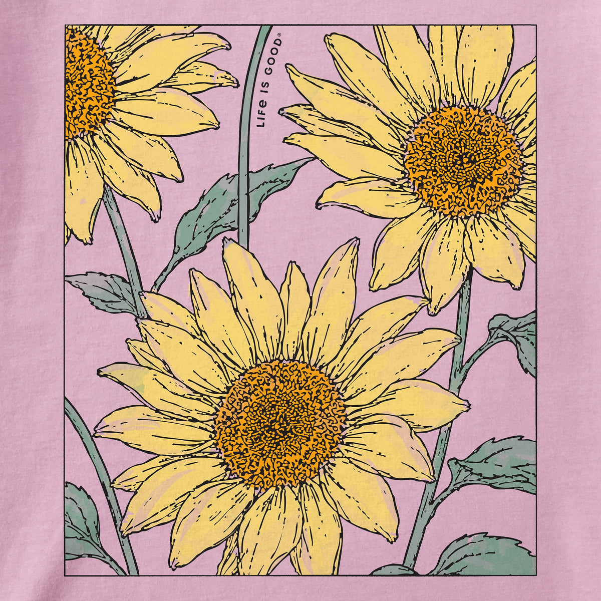 Women's Sunflowers in a Box Short Sleeve Crusher Tee product image 2