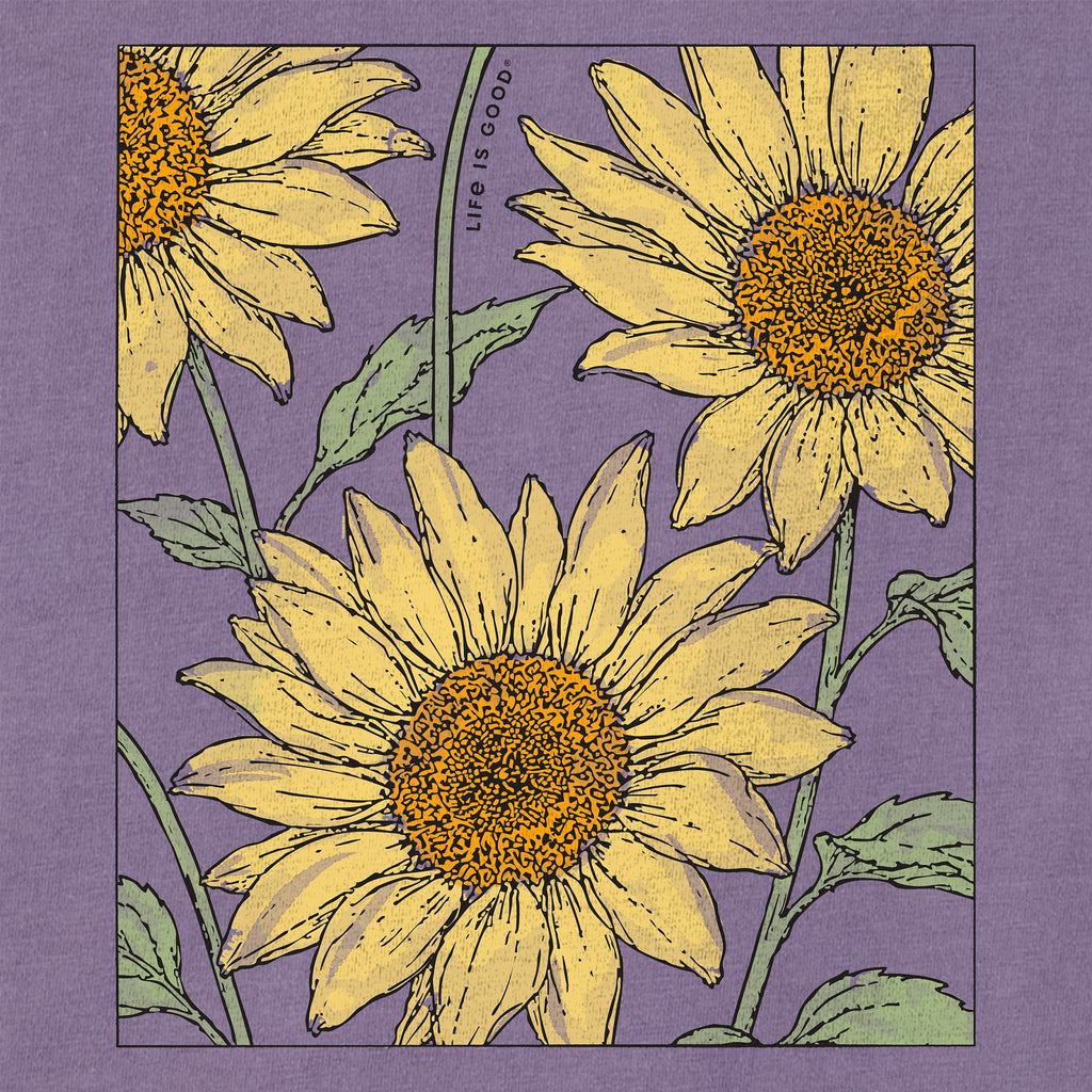 Women's Sunflowers in a Box Short Sleeve Crusher Boxy Tee product image 2