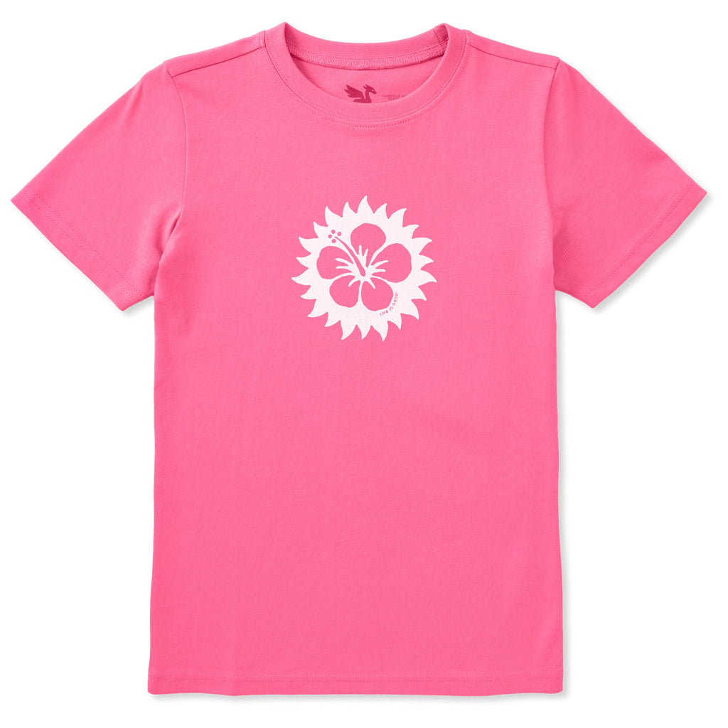 Kids Hibiscus Sun Short Sleeve Crusher Tee product image 1