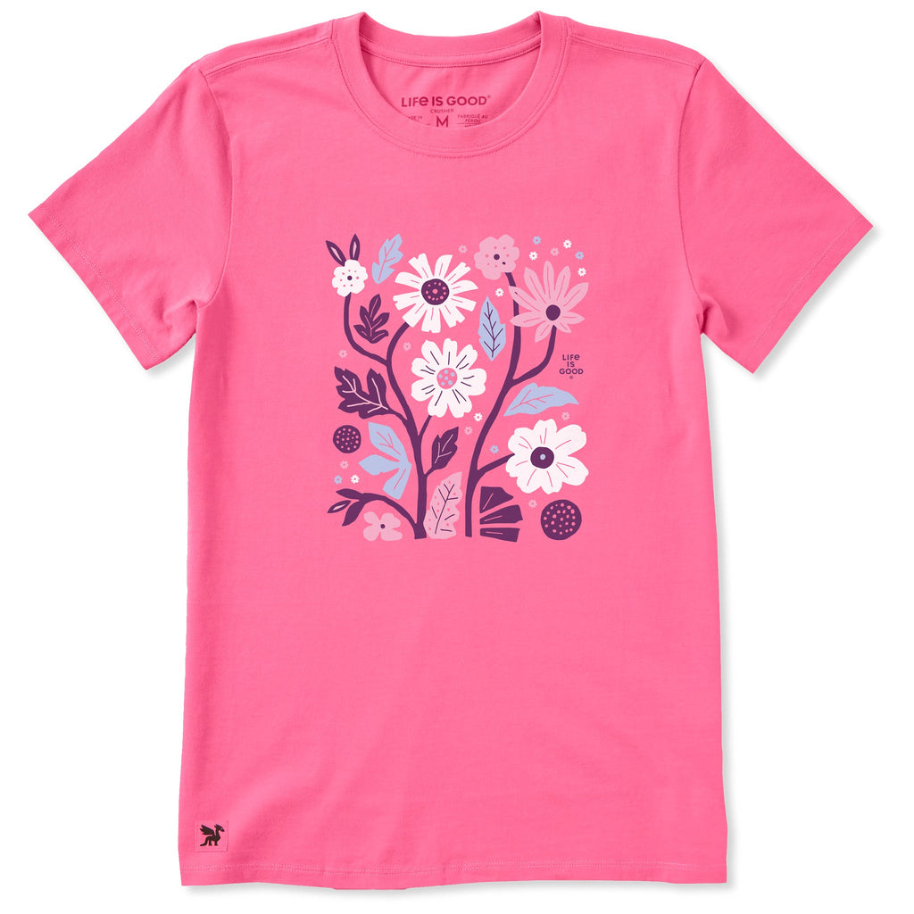 Women's Big Bold Floral Short Sleeve Crusher Tee product image 3