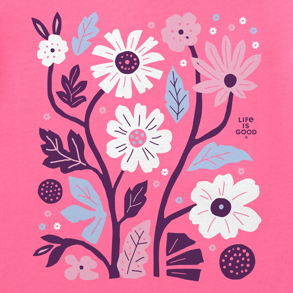 Women's Big Bold Floral Short Sleeve Crusher Tee product image 4