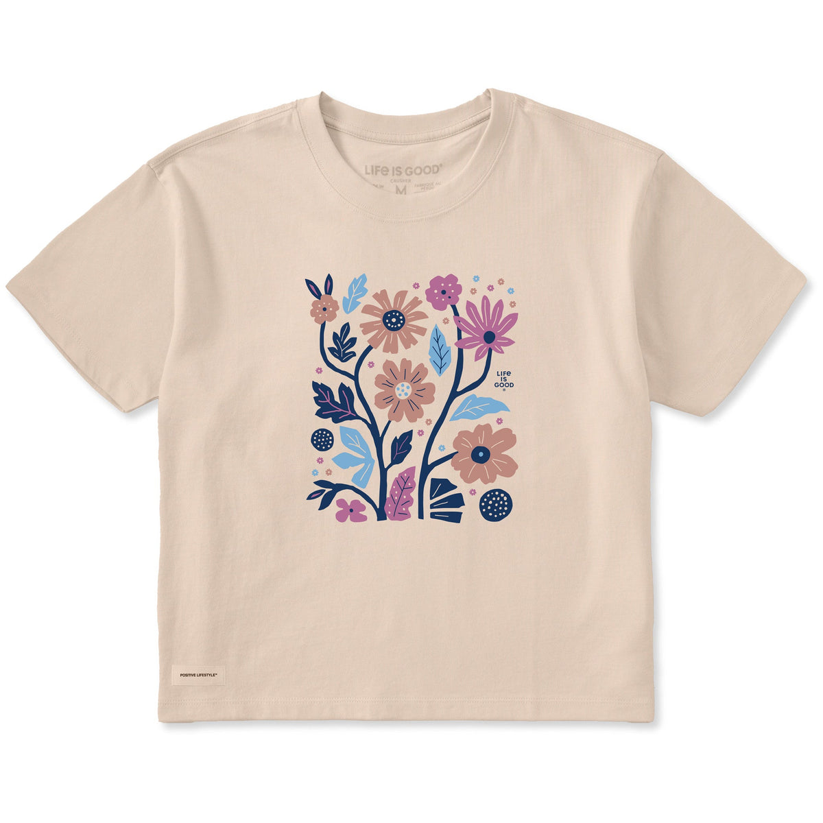 Women's Big Bold Floral Short Sleeve Crusher Boxy Tee product image 1