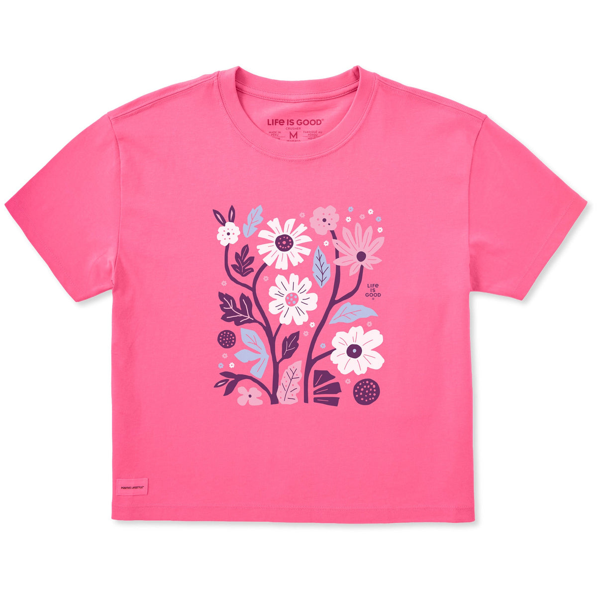 Women's Big Bold Floral Short Sleeve Crusher Boxy Tee product image 3