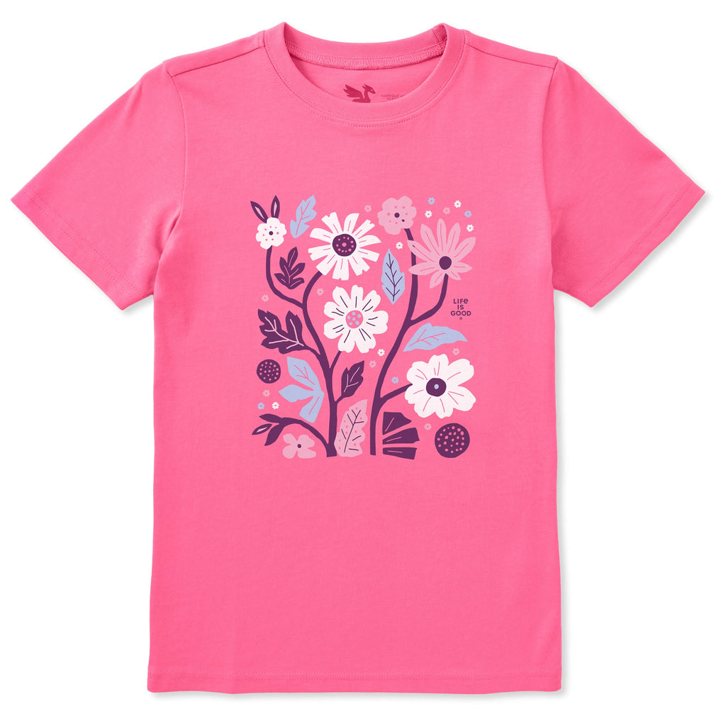 Kids Big Bold Floral Short Sleeve Crusher Tee product image 1