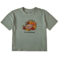 Women's 'Tis the Season Football Florals Short Sleeve product image 1