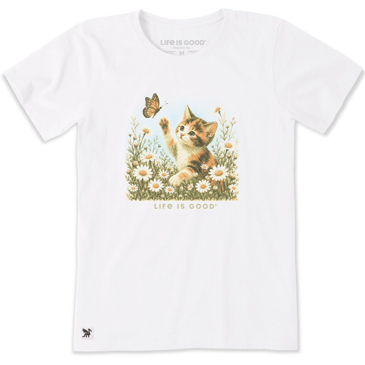 Women's Butterfly Kitten Short Sleeve Crusher Tee product image 1