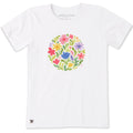 Women's Watercolor Floral Ball Short Sleeve Crusher Tee product image 1