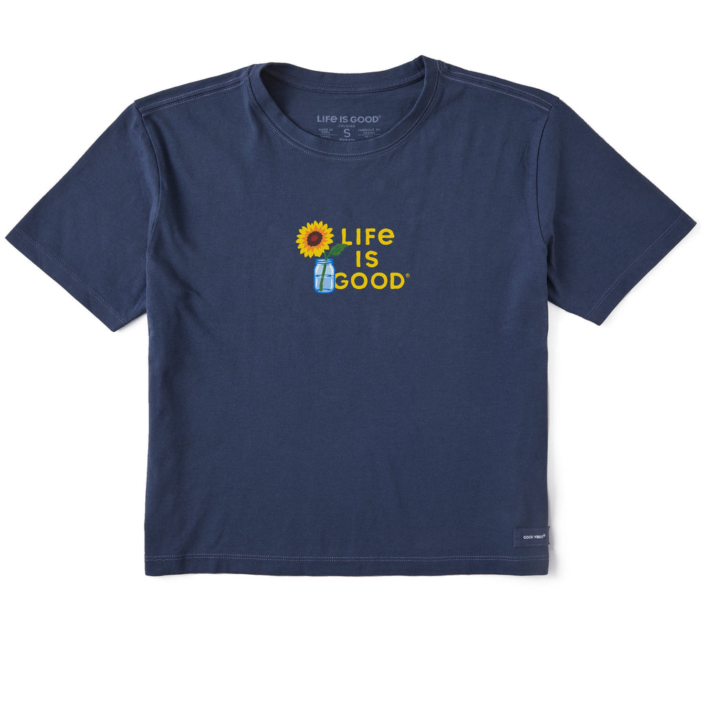 Women's Sunflower in a Jar Short Sleeve Crusher Boxy Tee product image 1