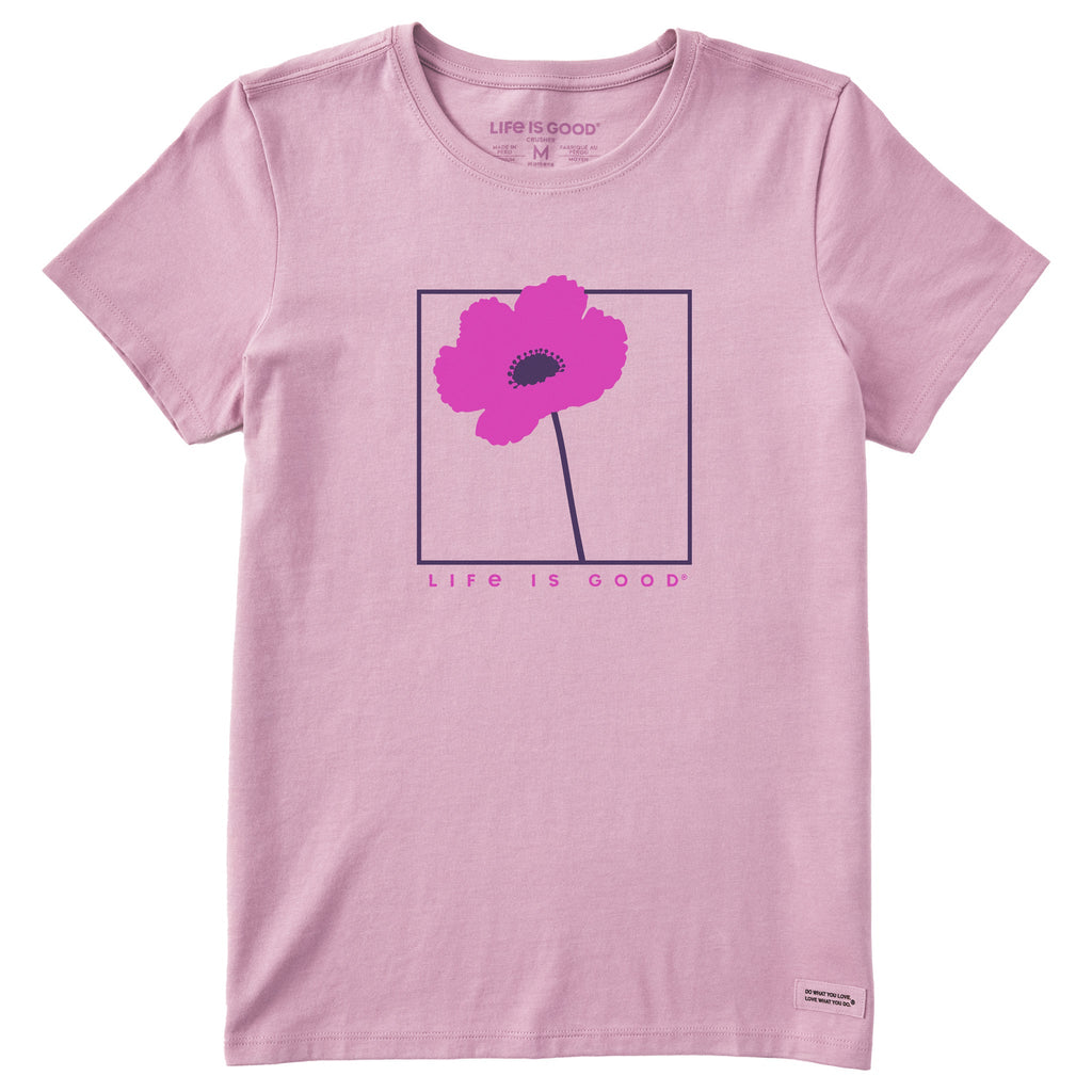 Women's Minimal Flower Short Sleeve Crusher Tee product image 1