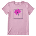Women's Minimal Flower Short Sleeve Crusher Tee product image 1