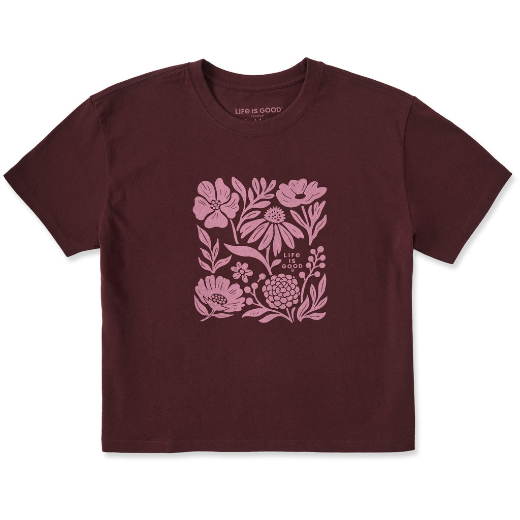Women's Fall Florals Short Sleeve Crusher Boxy Tee product image 1