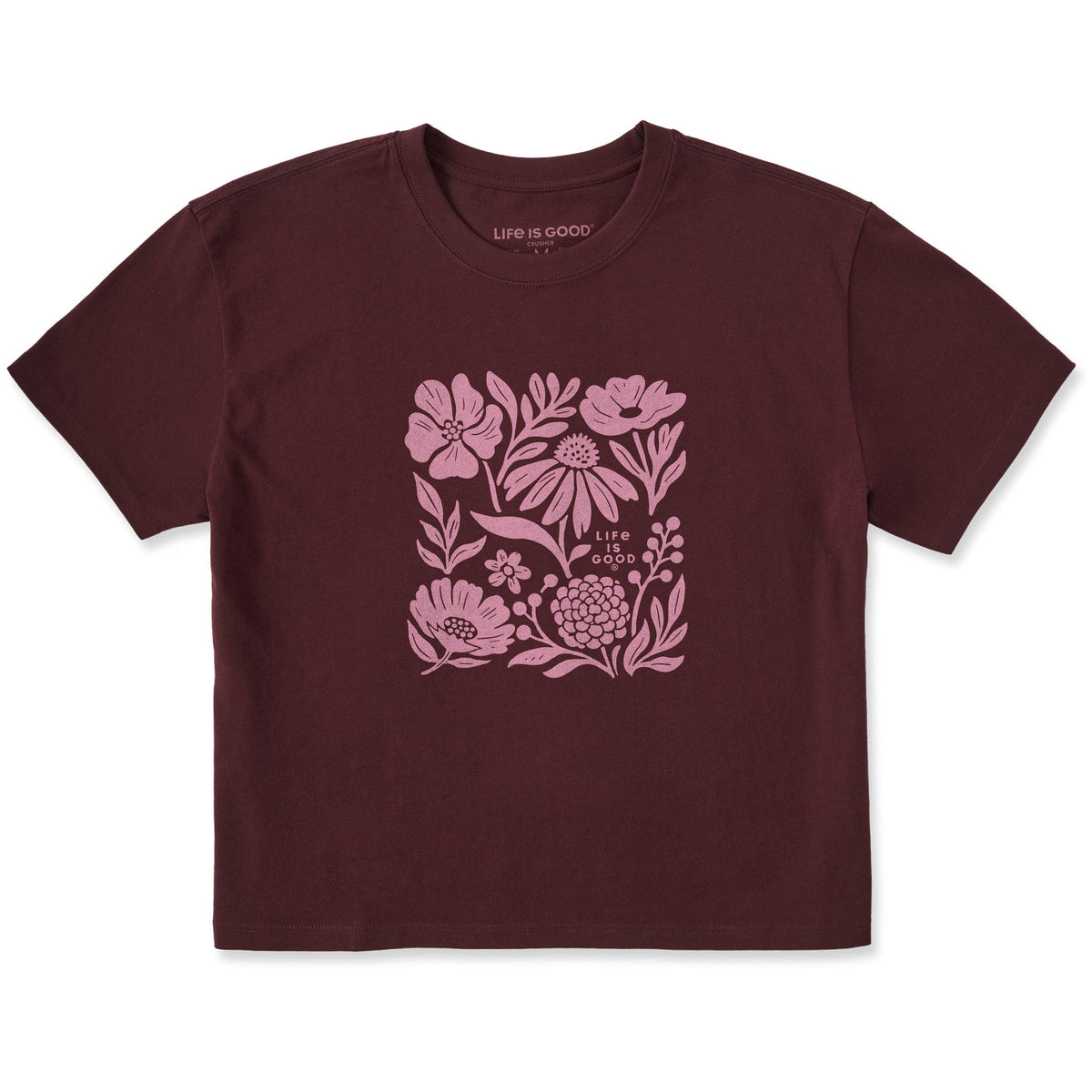 Women's Fall Florals Short Sleeve Crusher Boxy Tee product image 1