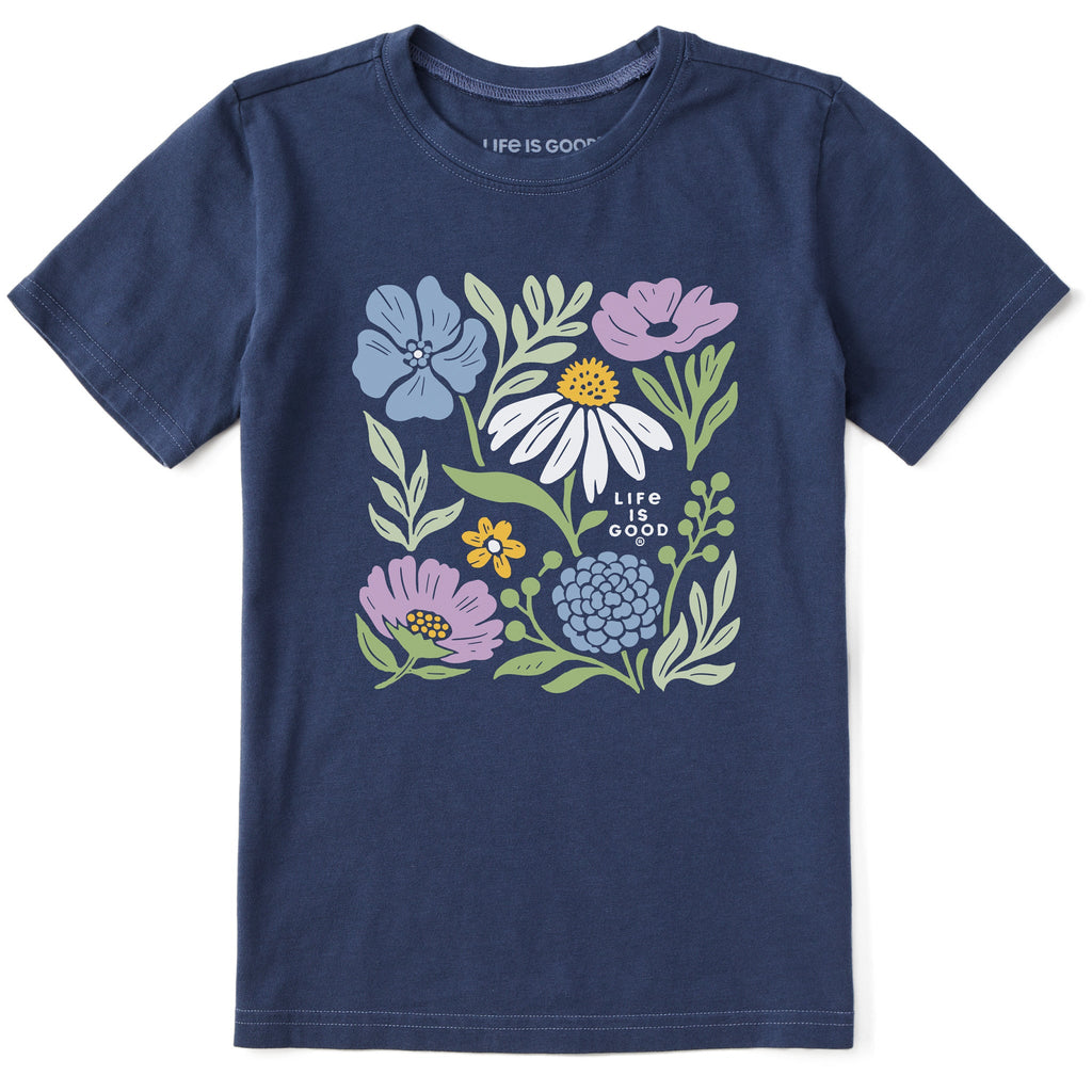 Kids Fall Florals Short Sleeve Crusher Tee product image 1
