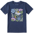 Kids Fall Florals Short Sleeve Crusher Tee product image 1
